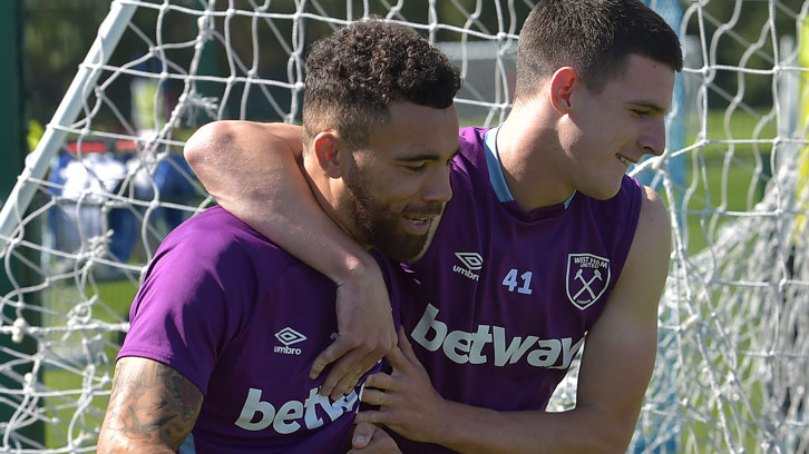 Ryan Fredericks and Declan Rice