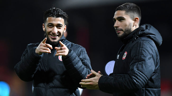 Saïd Benrahma and Neal Maupay