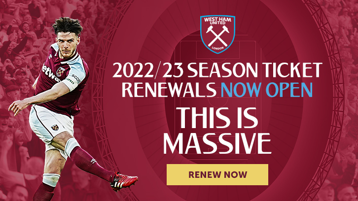 Season Ticket renewals open for 2022/23 Premier League season