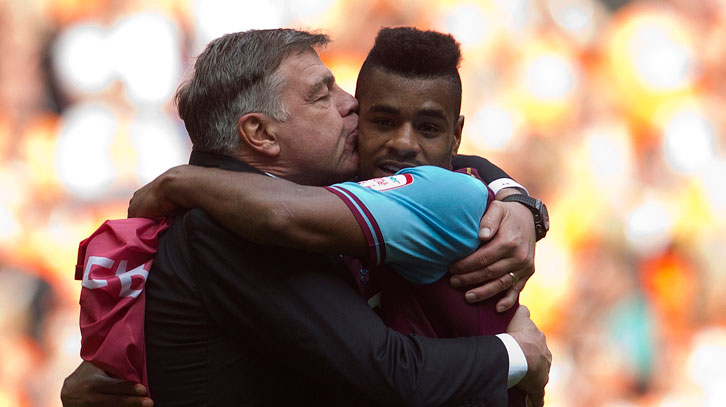 Big Sam kisses Vaz Te