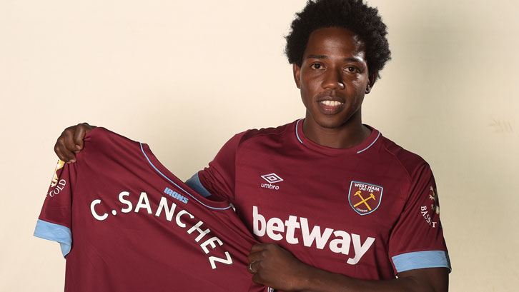 Carlos Sanchez has joined the Hammers on a two-year contract