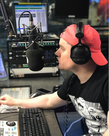 Logan Sama in BBC Radio 1 Studios