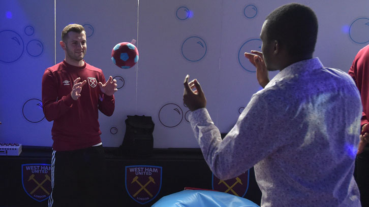 Jack Wilshere in the Sensory Room