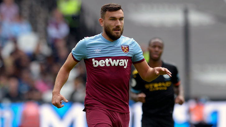 Robert Snodgrass celebrates scoring at Fulham