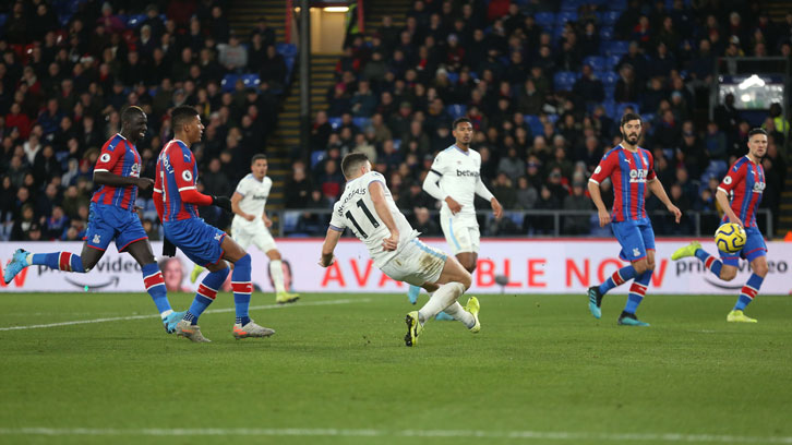 Robert Snodgrass scores at Crystal Palace