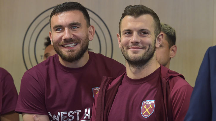 Robert Snodgrass at the launch of the Players' Project