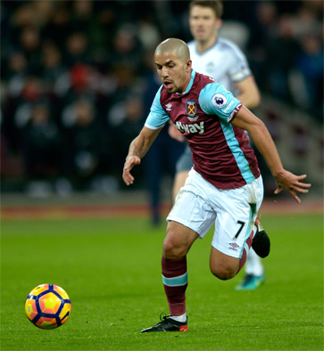 Feghouli was shown red for his tackle on Jones