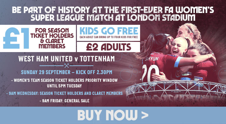 Women v Spurs ticket promo