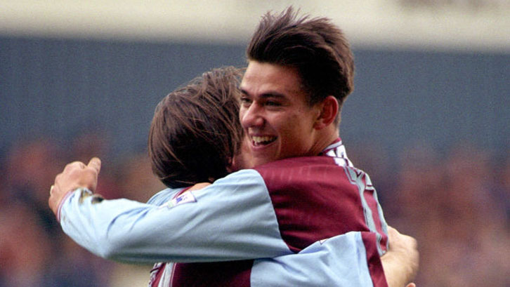 Steve Jones celebrates scoring at White Hart Lane