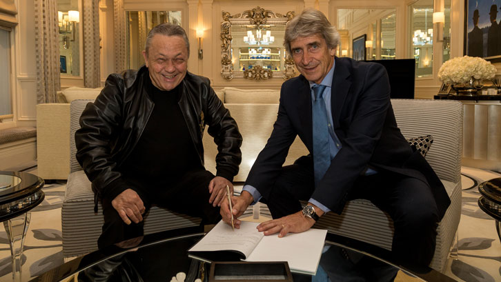 David Sullivan welcomes Manuel Pellegrini