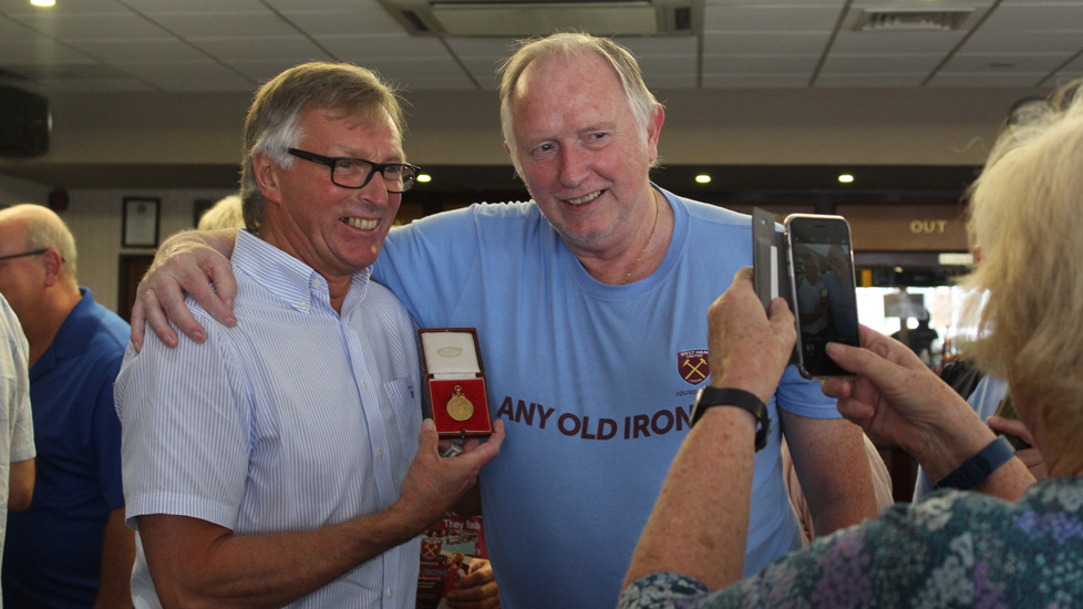 Alan Taylor poses with his FA Cup winners' medal