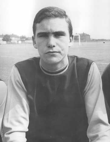 Tony Carr as a young West Ham player in 1966