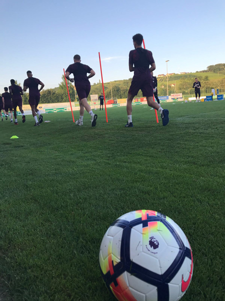 The Hammers train in Austria