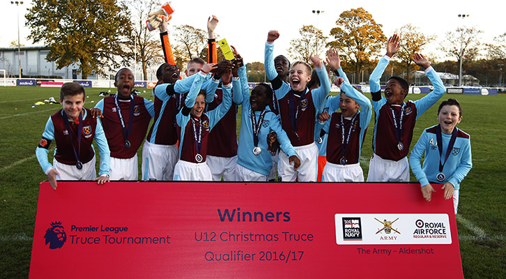 The Hammers won the regional qualifiers in Aldershot