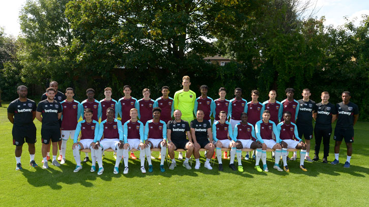 West Ham United's U18 squad for the 2017/18 season