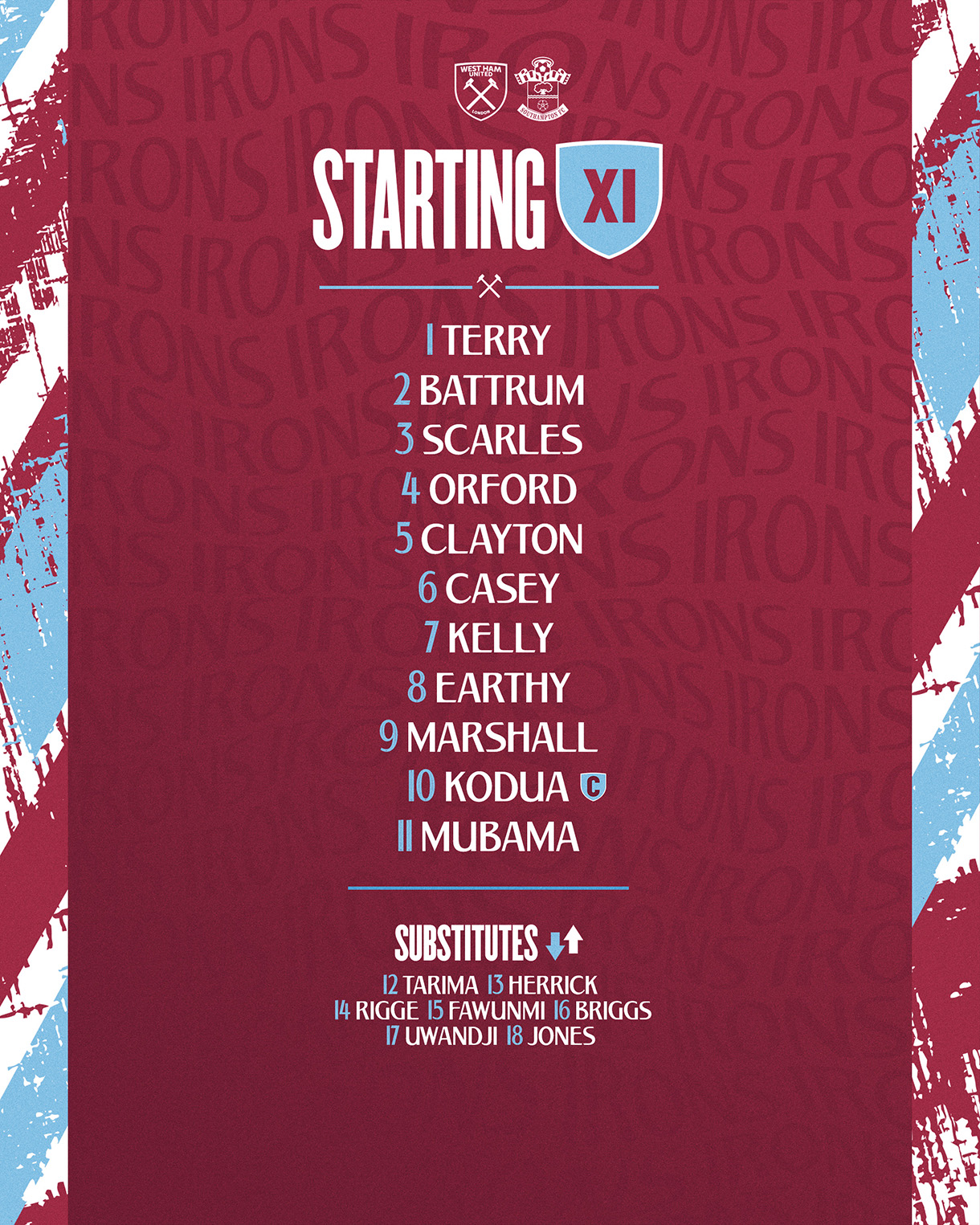 team v Saints