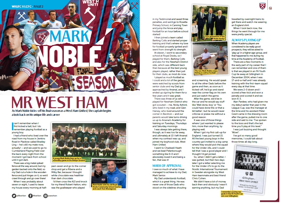 Mark Noble career feature