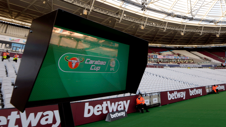 VAR was in operation at London Stadium in the Carabao Cup this season