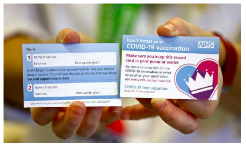 COVID Vaccine card