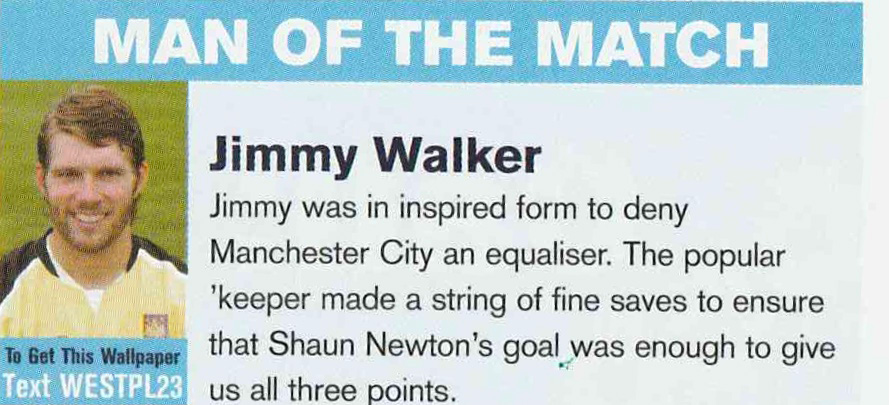 Jimmy Walker Man of the Match cutting