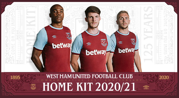 West Ham United reveal Commemorative 125th Anniversary Umbro Home kit