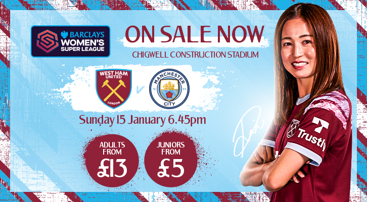 Women v Manchester City ticket promo