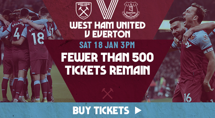 Buy tickets to West Ham United v Everton