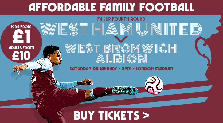 Buy West Ham v West Brom tickets