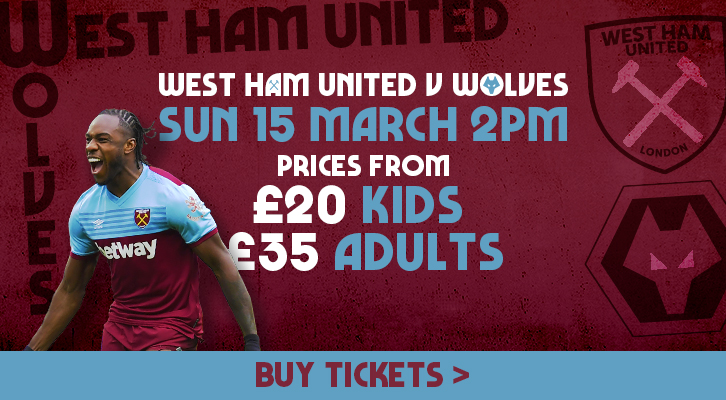 West Ham v Wolves tickets