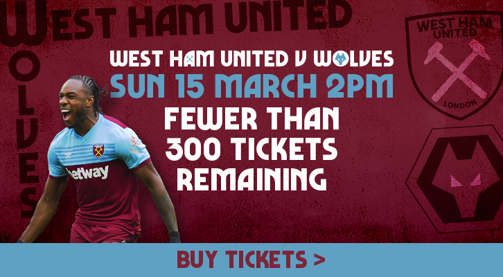 Less than 300 Wolves tickets remain