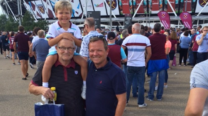 Ian and Wayne Perry at London Stadium