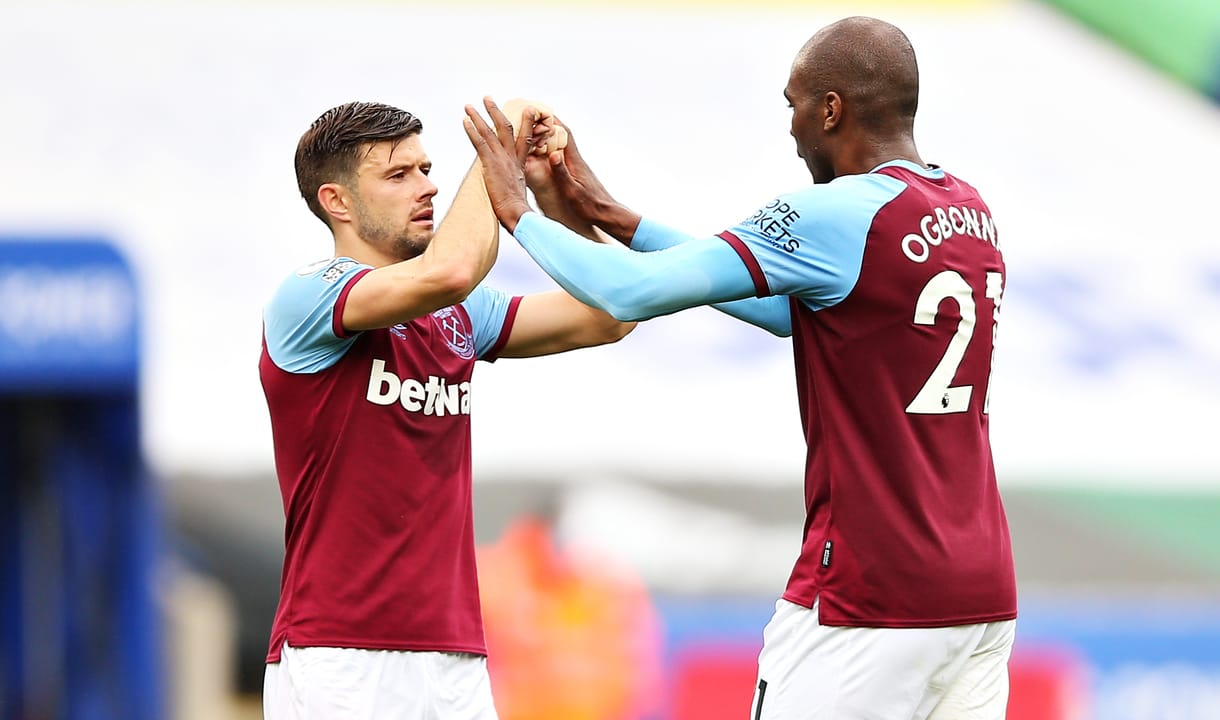 Aaron Cresswell and Angelo Ogbonna