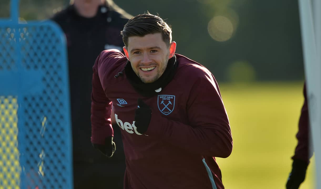 Aaron Cresswell in training