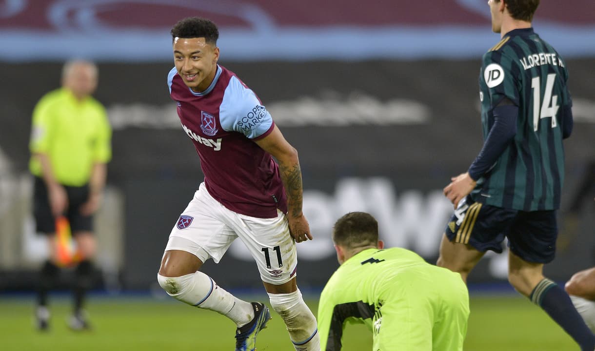 Jesse Lingard scores against Leeds