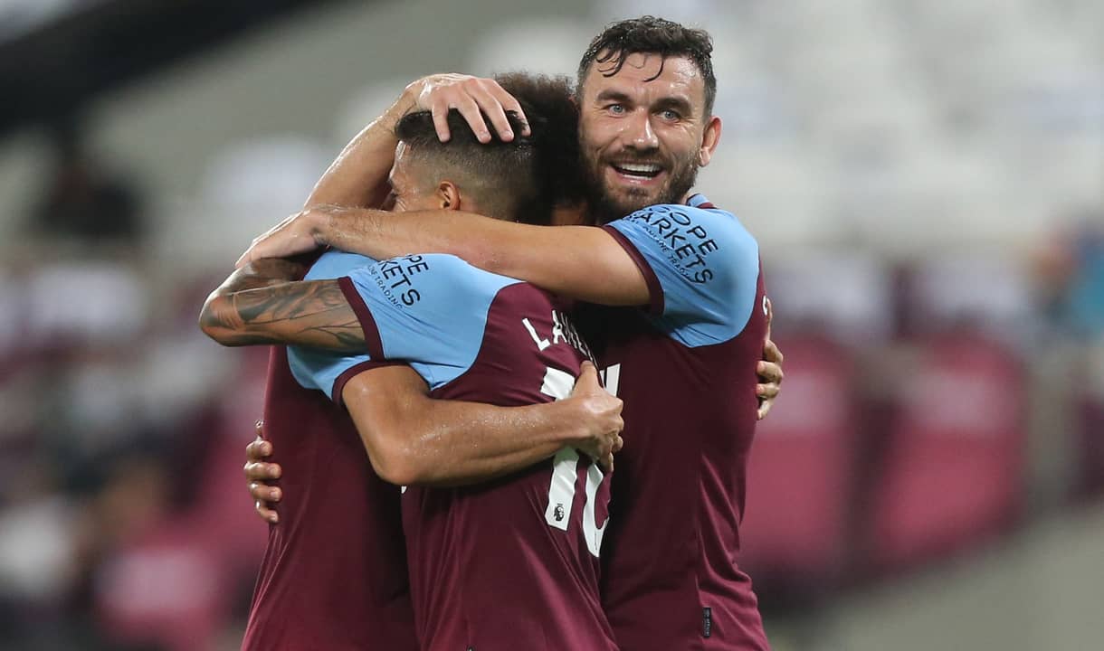 Robert Snodgrass celebrates a goal against Charlton