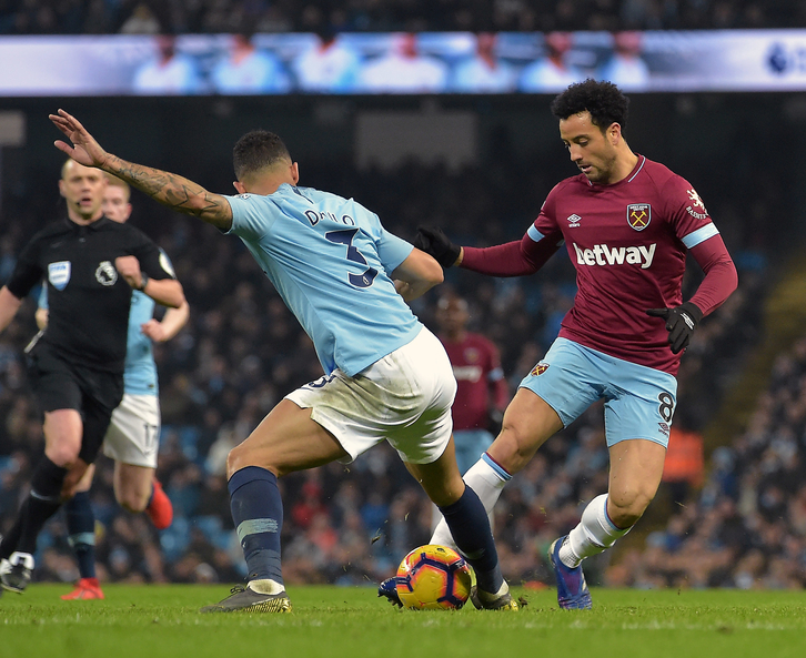Manchester City against West Ham in February 2019