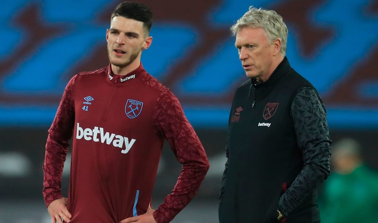 Declan Rice and David Moyes