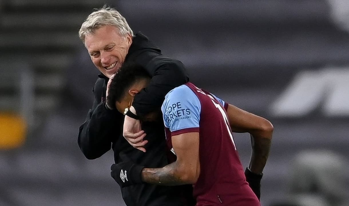 David Moyes congratulates Jesse Lingard