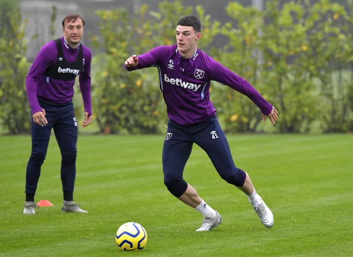 Declan Rice in training