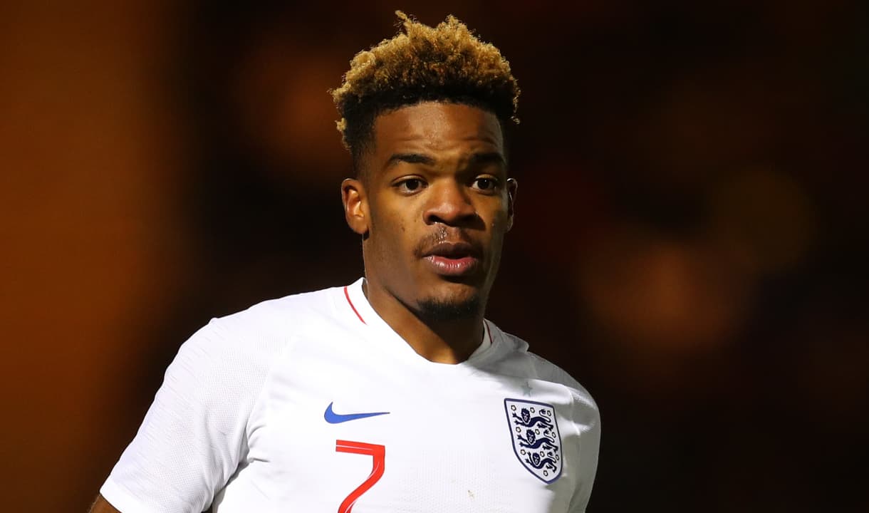 Grady Diangana in action for England