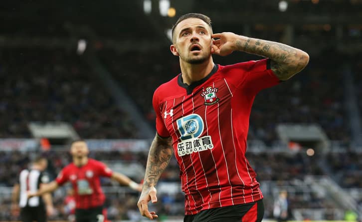 Danny Ings celebrates scoring for Southampton