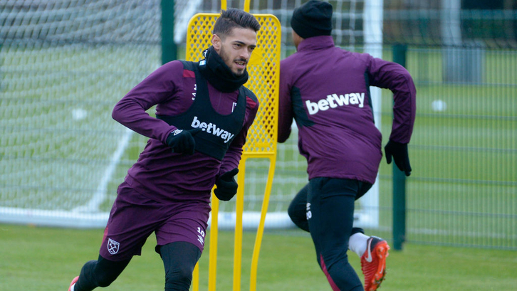 Lanzini in training