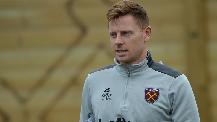 David Martin in West Ham United training