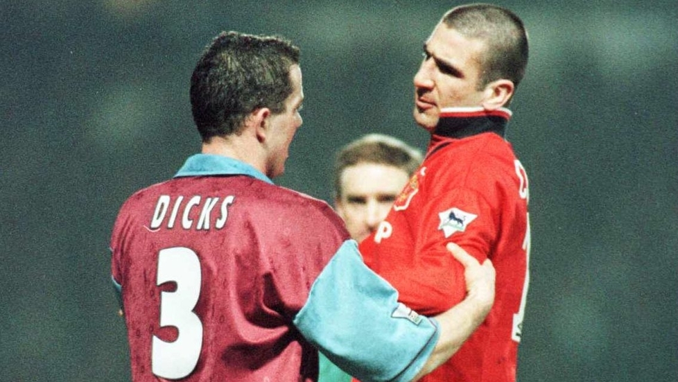 Julian Dicks and Eric Cantona