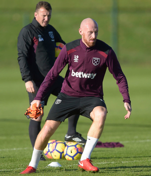 James Collins in training