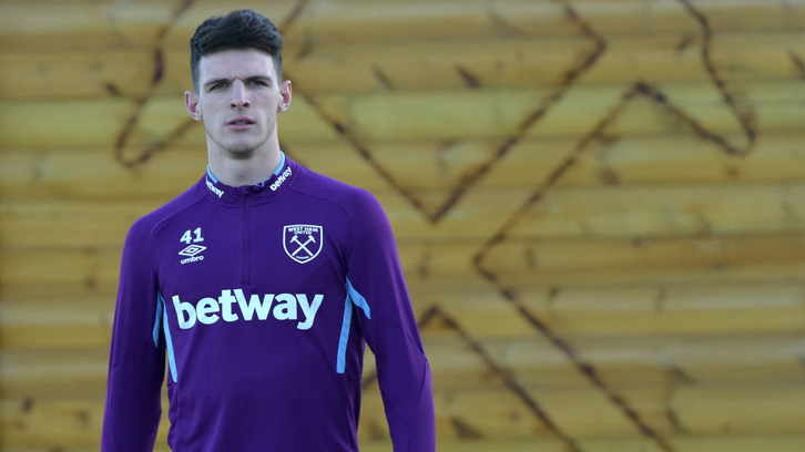 Declan Rice in training