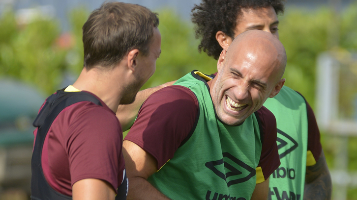 Pablo Zabaleta says spirits in the Hammers camp are high