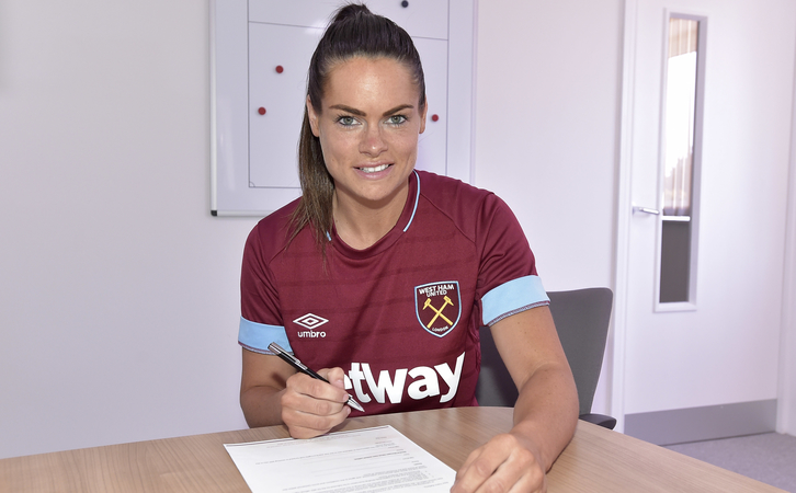 Claire Rafferty signs