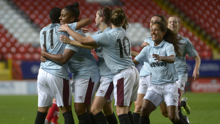 West Ham ladies celebrate