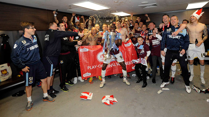 Wembley dressing room in 2012